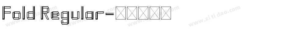 Fold Regular字体转换